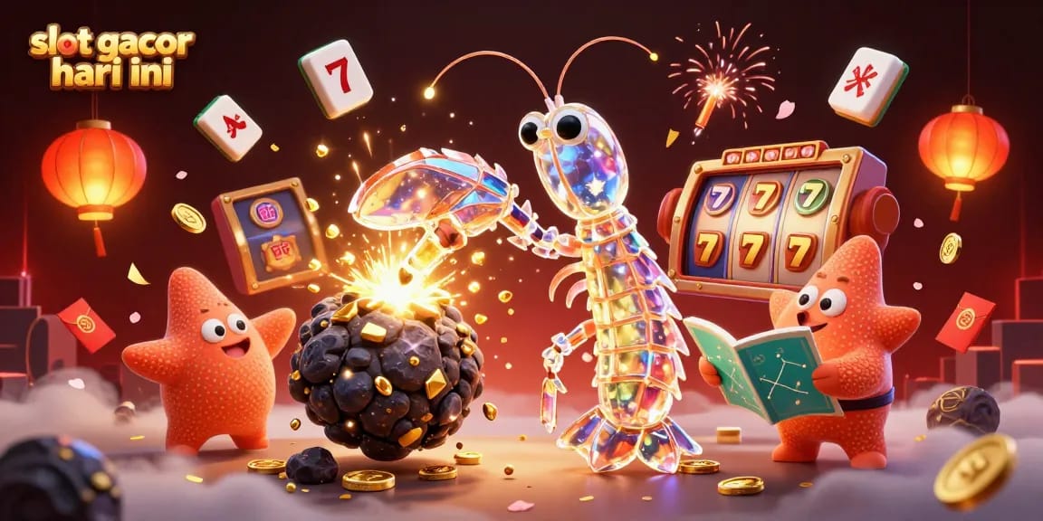 Putaran slot gacor hari ini diwarnai dengan koin emas dan karakter menarik di latar belakang yang memukau.